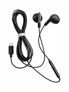 Наушники проводные гарнитура для айфона с микрофоном Орбита OT-ERG61 Черные